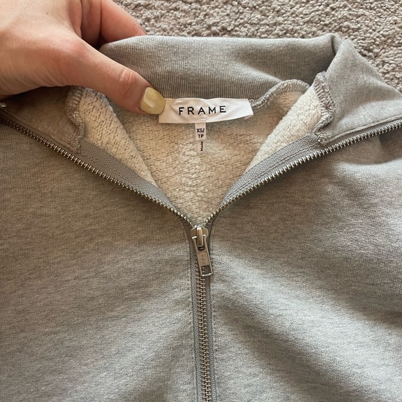 Frame Denim Half-Zip Sweatshirt - Picture 7 of 7